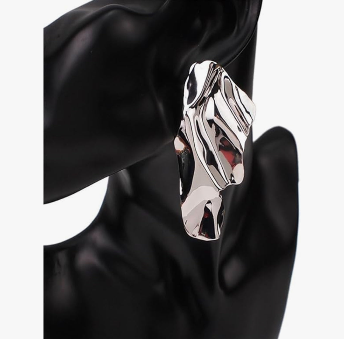 CRUSHED METAL EARRiNG SET